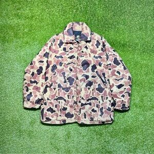 Vintage Stearns Duck Camo USCG Full Zip Personal Flotation Coat Type III Large